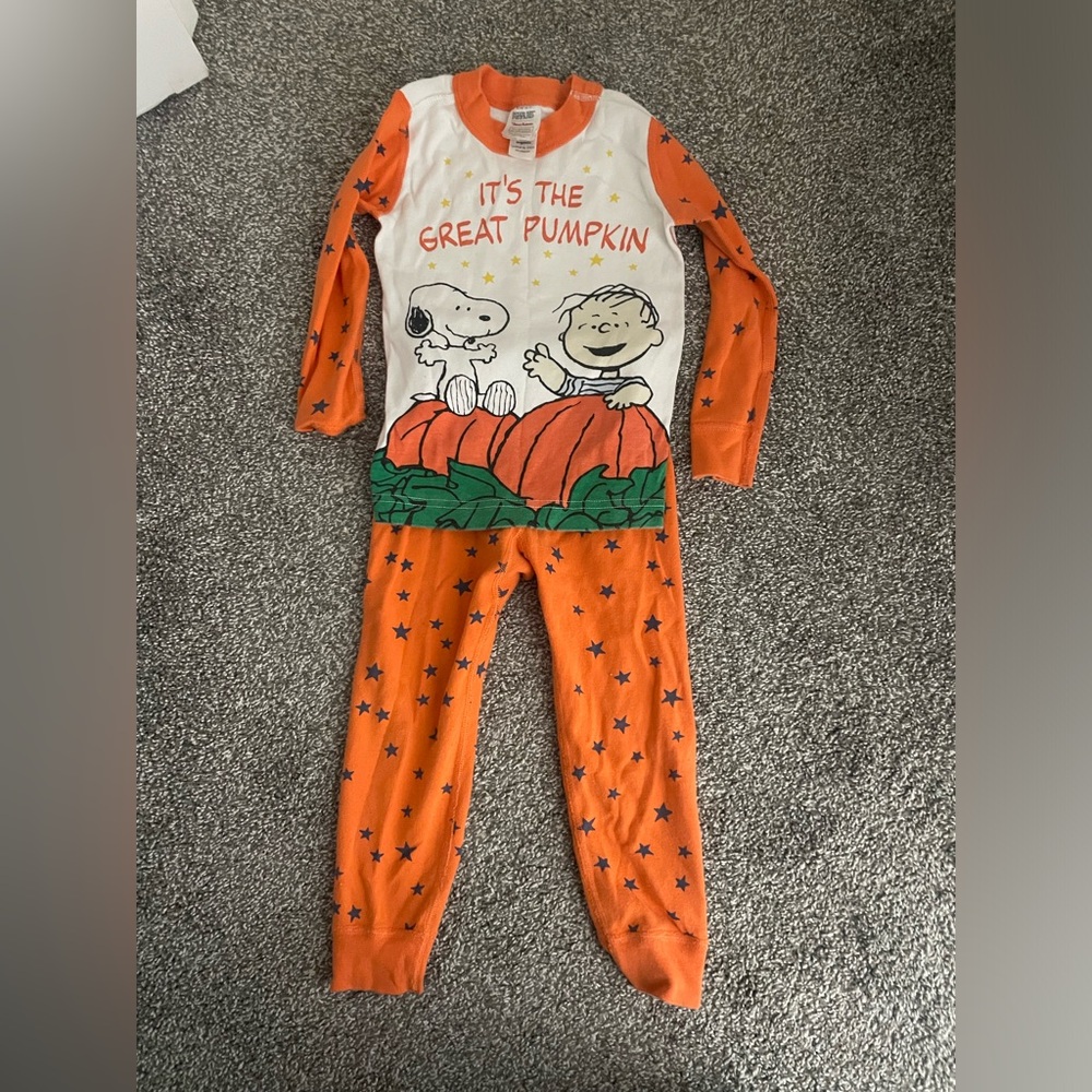 Hanna Andersson Halloween Peanuts Pajamas - 3T